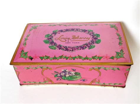 candy metal box|Vintage Metal Candy Boxes for sale .